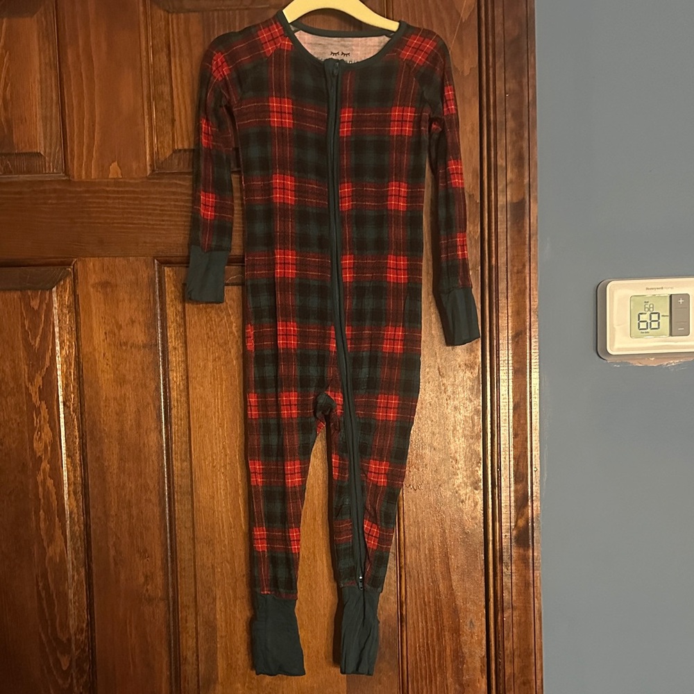 Little Sleepies Tartan Zippy